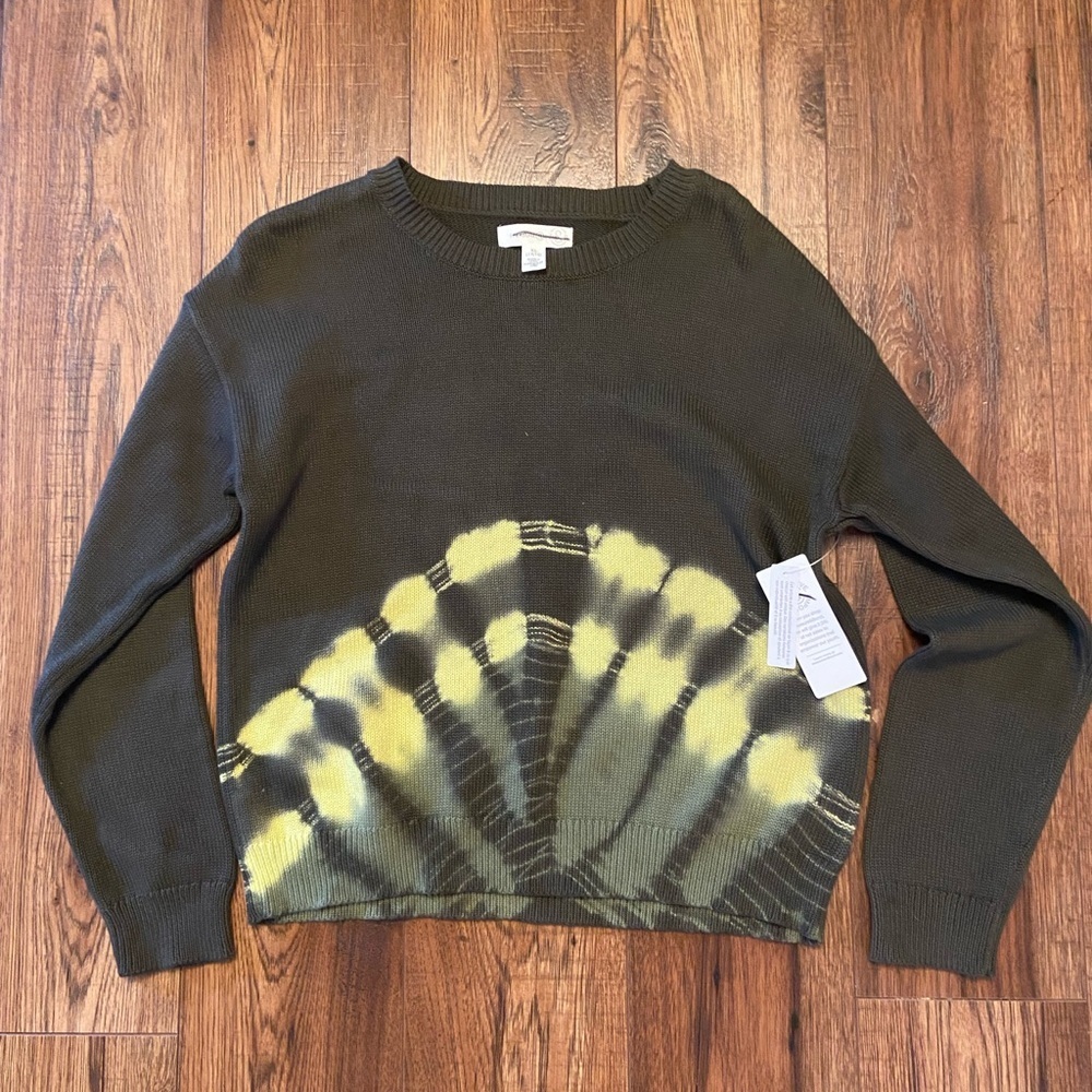 NWT Treasure & Bond tie dye crew neck sweater size Girls XL 14/16 100% Cotton